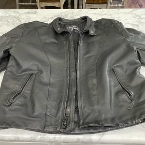 Leather motorcycle jacket Harley Davidson